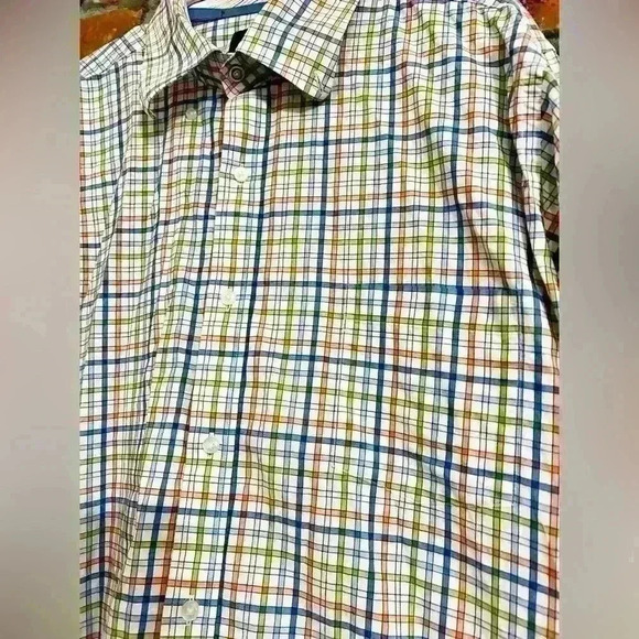 Tailorbyrd Multicolor 100% Cotton Striped Button Down Size XXL - Picture 5 of 8